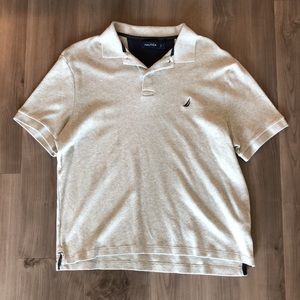 Nautica mens polo. Gray. Size large.